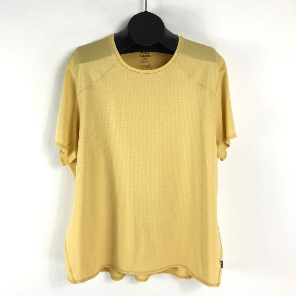 REI Co-op Lightweight Base Layer Crew Top Women's Plus Size 3XL Yellow Active